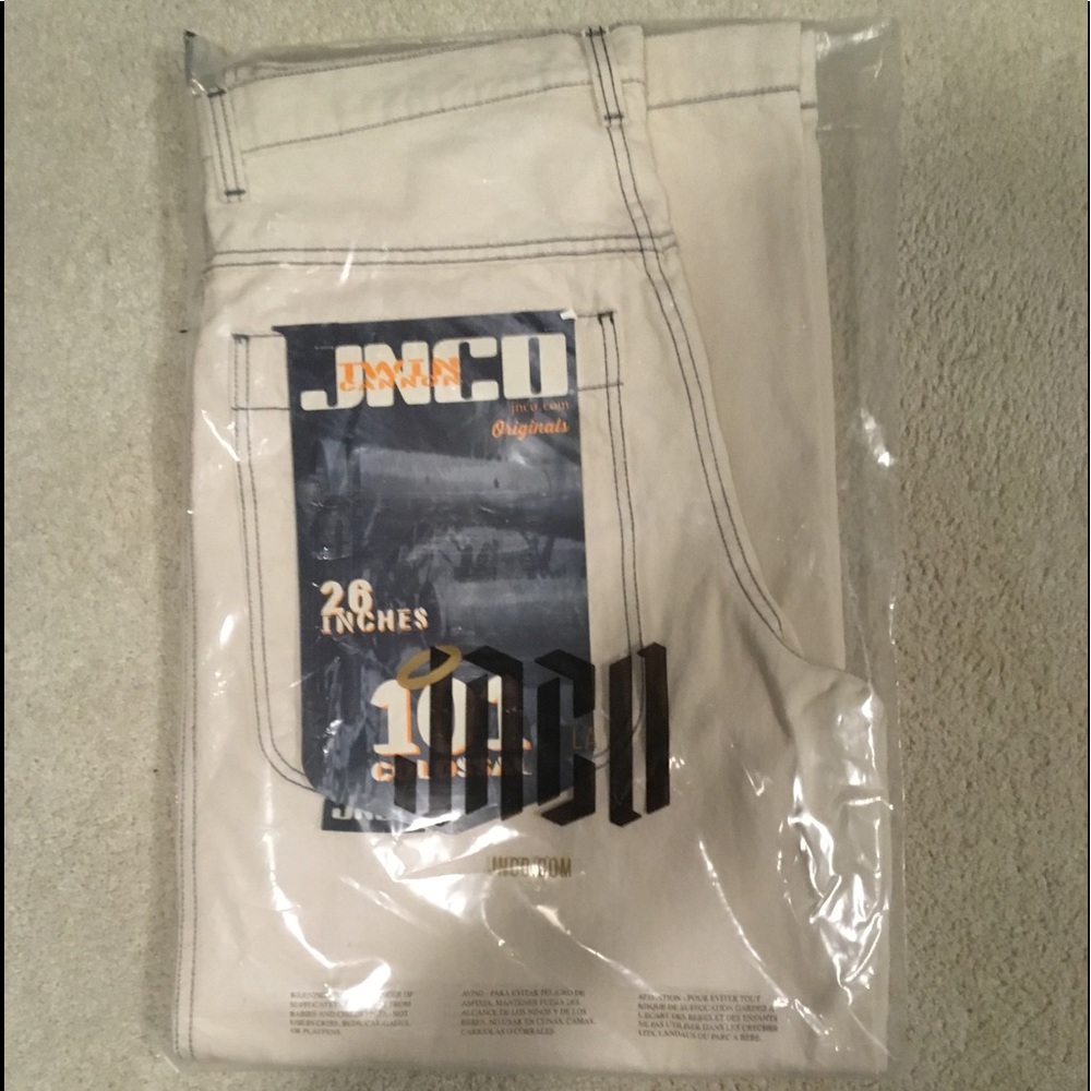 JNCO Original 101 26" Twin Cannon, Natural. NWT!
